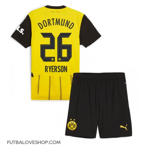 Dres Borussia Dortmund Julian Ryerson #26 Domáci pre deti 2024-25 Krátky Rukáv (+ trenírky)